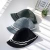 Men's and Women's Daily Bucket Hat Knitted Uneven Brim Bucket Hat