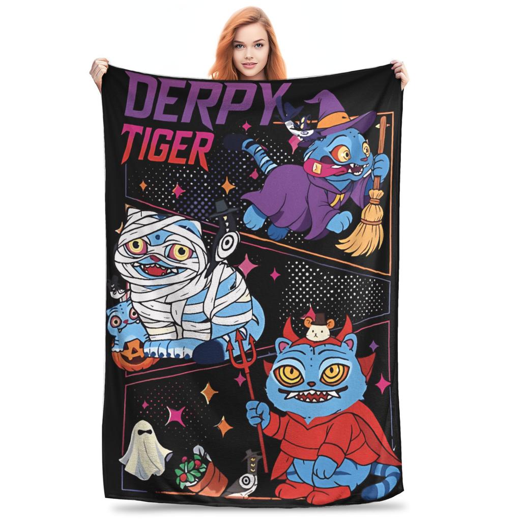 Saja Boys Kpop Hunter Halloween Blankets Quality Soft Warm Bedding Throws Autumn Girls Boys Couch Bed Street Trend Bedspread