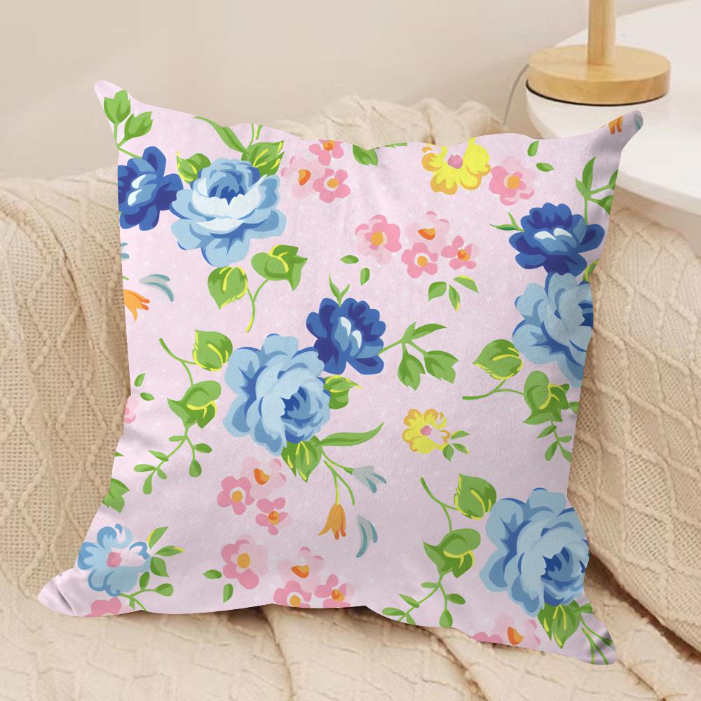 minimalist floral Art Cushion Cover Soft Plush Fabric DoubleSided Printed Cushion Covers for All Seasons Modern HomeDecor Gift