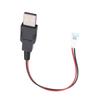 Kabel USB męski do złącza XH2.54 2-pinowy, 2-żyłowy kabel zasilający do zasilania i transmisji sygnału w projektach DIY