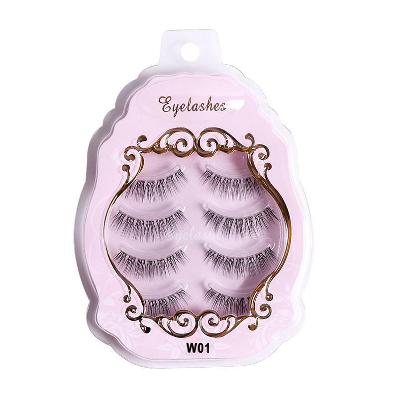 Little Devil Sharpened False Eyelash Powder Boxed, Natural Thick And Slender Eyelashes, Nude Makeup, Pseudo-Plain Eyelashes