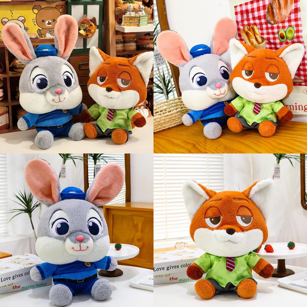 Zootopia Judy Hopps Nick Wilde Plush Toys With Pp Cotton Filling For Kids And Collectors