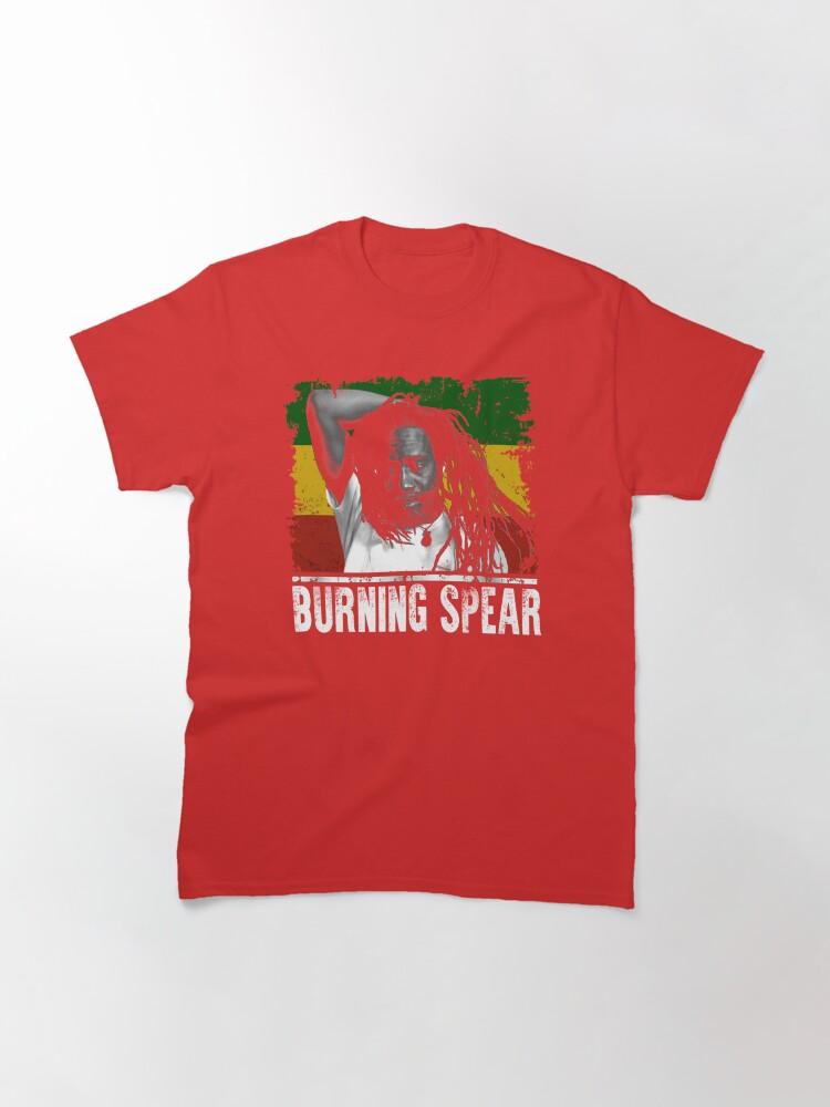 Burning Spear Grafica Amore Arti Brucianti Lancia Cantante Giamaicano T-Shirt Classica