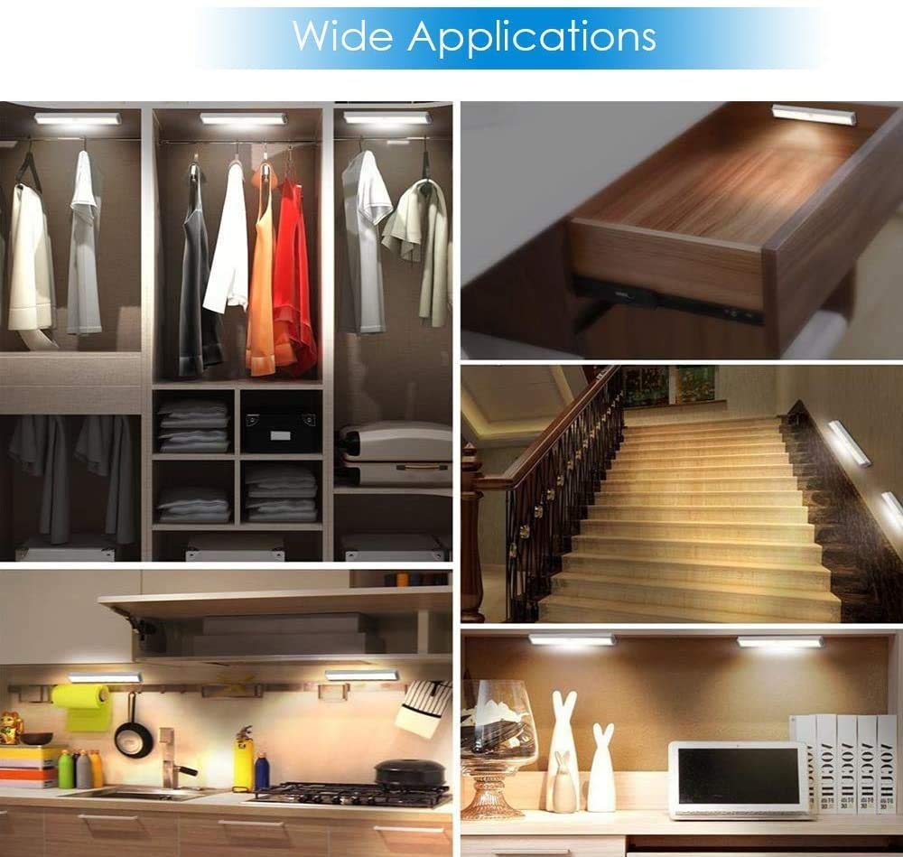 LED Cabinet Light, Bar Light, Kitchen Light, Daylight White, AC Adapter Included, Energy Saving, Compact, Stylish, Adjustable Brightness, Indoor