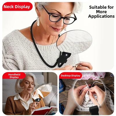 5x Magnifying Glass With Light Ultra-Bright LEDs Model Assembly Hobby