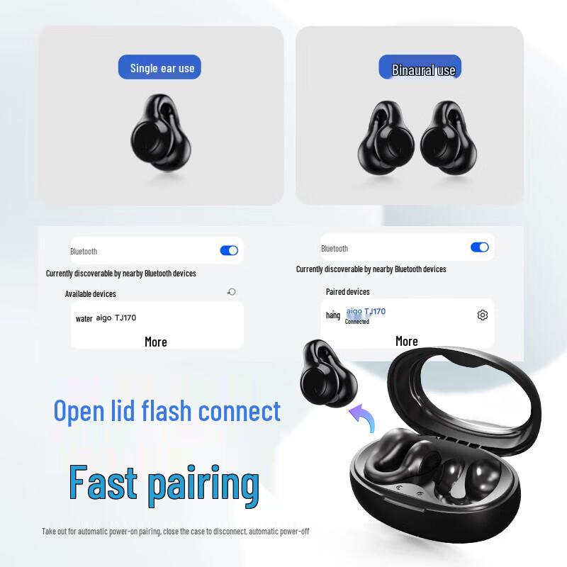 Aigo TJ170 Open-Ear Clip Wireless Sports Headset