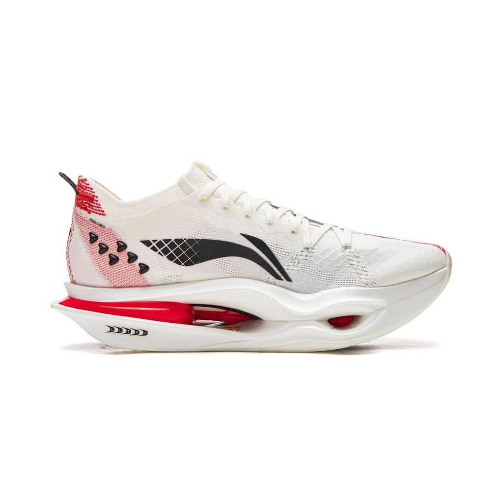 Li Ning Feidian 6 ULTRA Low Top Carbon Plate Running Shoes Unisex Champagne White ARMW005-2