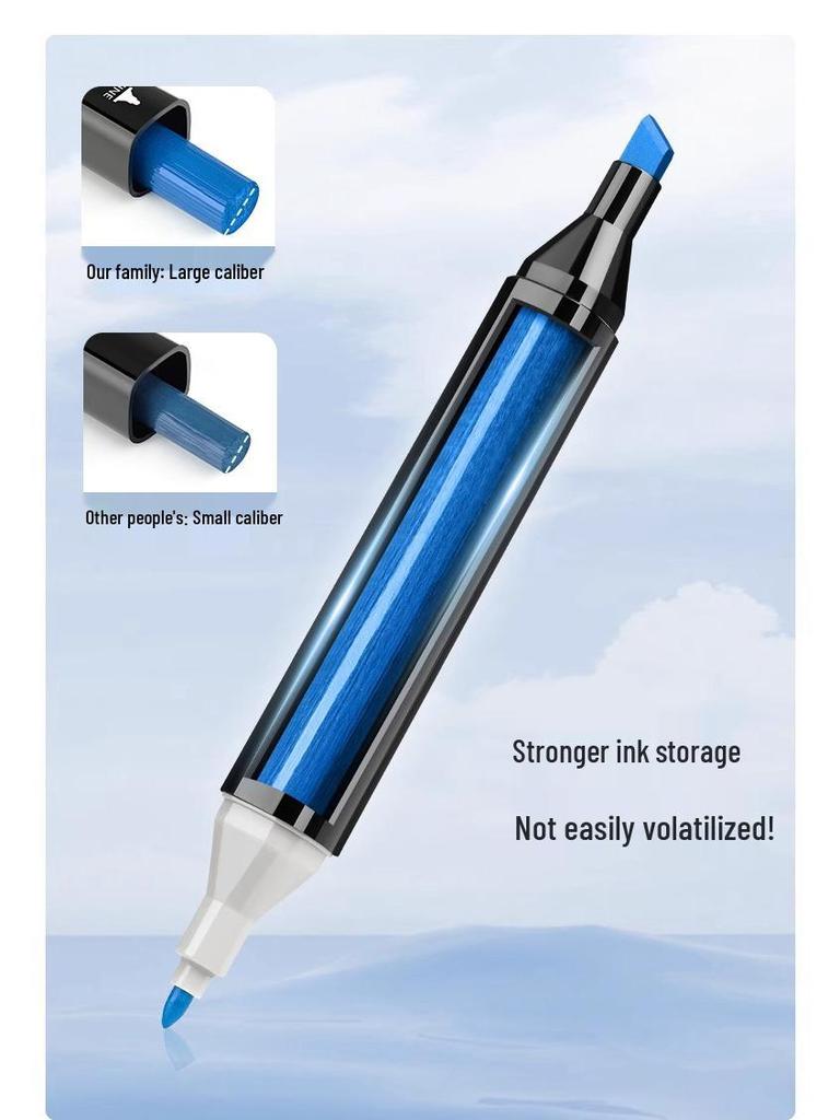 Touchmark 168-Color Alcohol-Based Marker Set with Durable Tips for Students