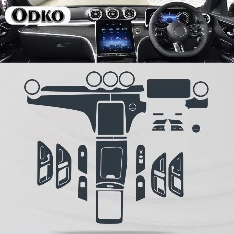 For Mercedes-Benz C-Class W206 Car Interior Center console Transparent TPU Protective film Anti-scratc Repair film Accessori