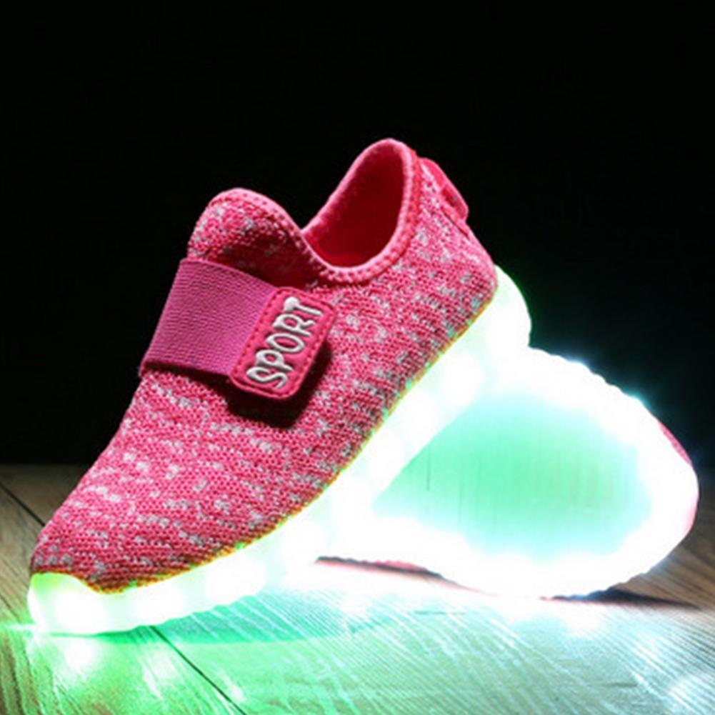 Lightweight And Wear-resistant Led Sneakers For Boys And Girls In Multiple Colors