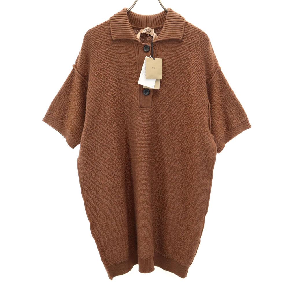N°21 Short sleeve knit one piece 38 Brown Women Used