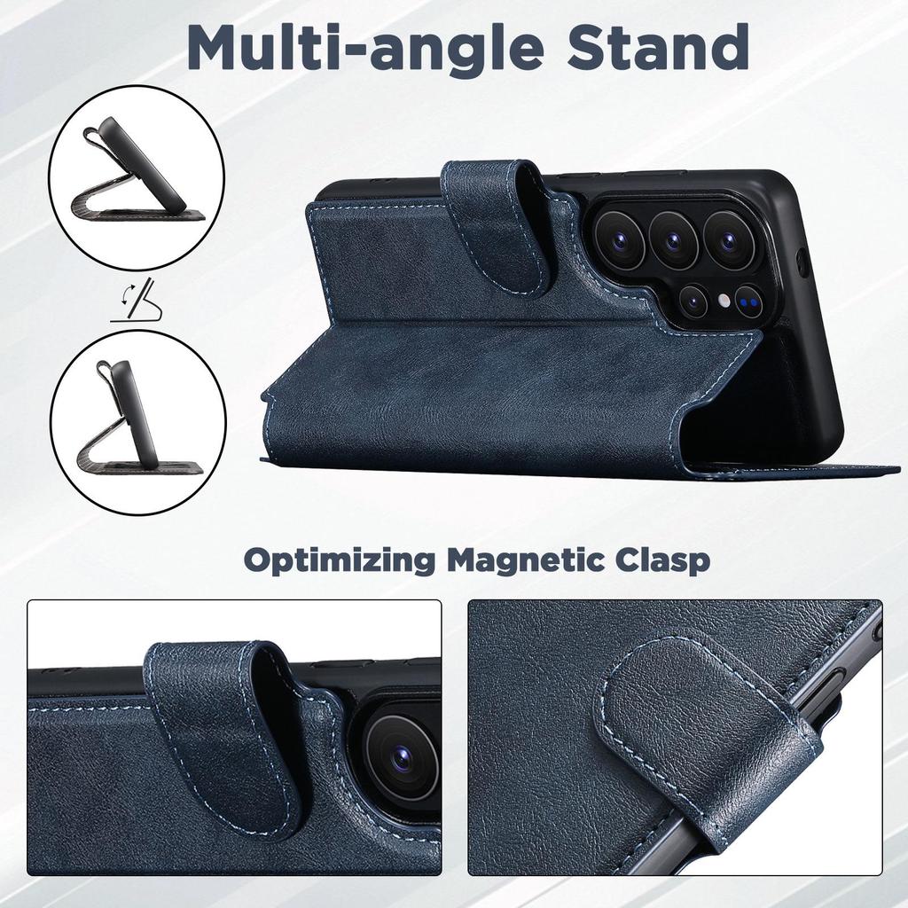 Samsung S26 Ultra Magnetische Brieftaschenhülle mit kabellosem Ladeständer