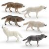 Wild Animal Model Pvc Pack With Motion Wolf Figures For Kids Learning And Decor
