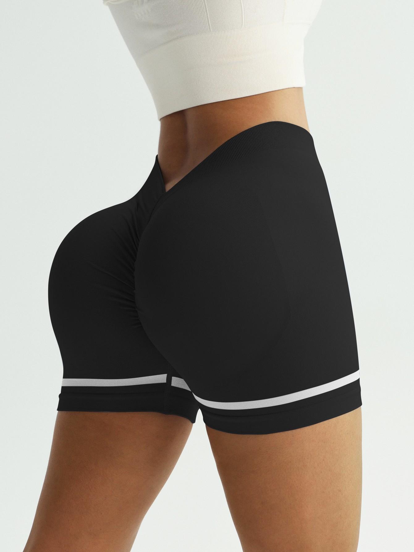 

JYL Yoga Shorts Trousers Suit Hip Lifting Tight High Waist V Waist Fitness Running Shorts S безодня