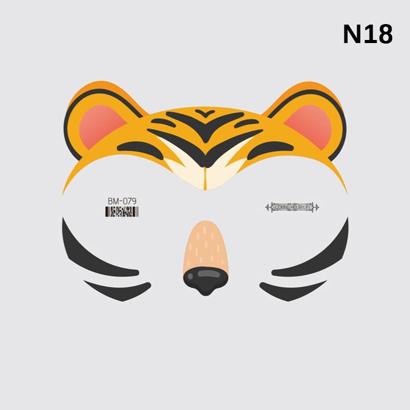 

Красочные тату-наклейки с мультяшными животными-бабочками, водостойкие наклейки для глаз и лица, безопасные для тела, временные татуировки, сценический макияж, тату as the picture