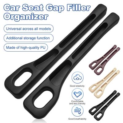 1/2pcs Car Seat Gap Filler Organizer PU Waterproof Universal Car Gap Filler Seat Gap Storage Organizer Car Interior Accessories