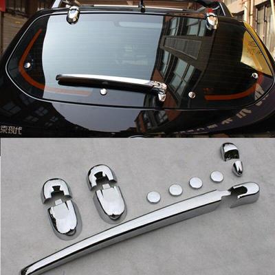 Pro Hyundai Tucson 2004-2013 12ks/šarže Auto Styling ABS Chrom stříbrný Kryt trysky stěrače zadního okna