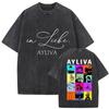 Singer Die Ayliva Tour  Fans Merch T Shirts Unisex Music Album Hip Hop Short Sleeve Tshirt Cotton Trendy Streetwear Tshirt