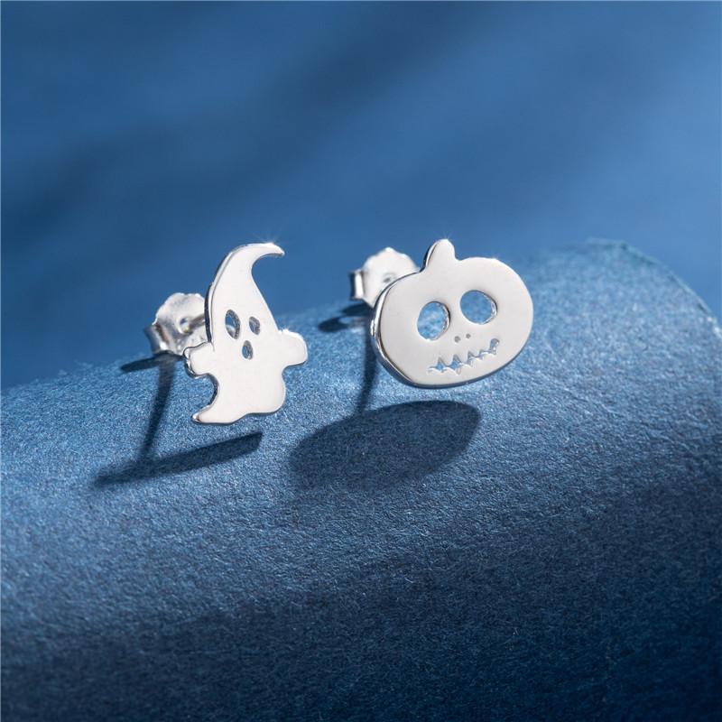 100% Real Sterling Copper 925 Fashion Stud Earrings Minimalist Hedgehog Tiger Penguin Snake Cartilage Studs Hypoallergenic Gift