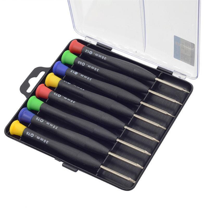 8 In 1 Multifunction Screwdriver with Box Repair Open Tools Kit For iPhone Samsung Galaxy DIY Mobile Phone Repair Tools Kit