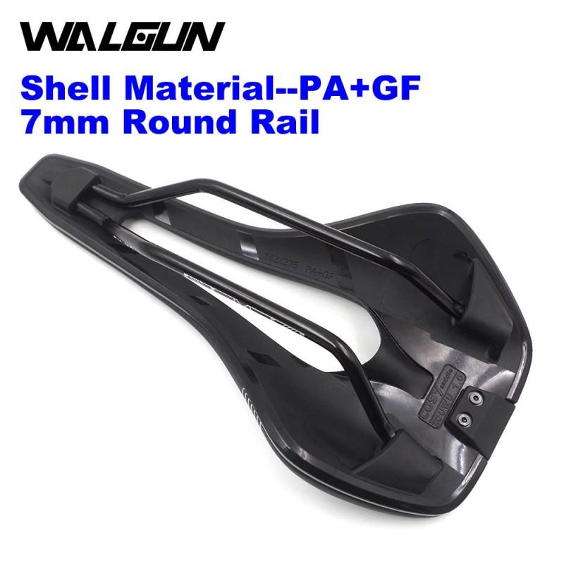 WALGUN Bike Saddle PU Leather Hollow Comfort Breathable Road Mountain Folding Bicycle