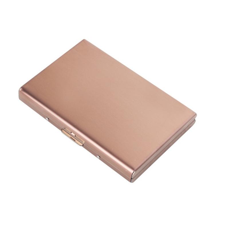 Kortlåda i rostfritt stål Kredit-ID-korthållare Affärsväska Förvaring Metallklämma Enfärgad affärspresent