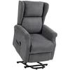 Recliner Chair Lift Assist Reclining Function Up To 200kg 72.5x94x109cm Dark Gray