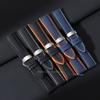20 22 24mm Carbon Fiber Watch Strap Unisex Silicone Watchband Sport Strap for Smart Watch Waterproof Butterfly Buckle Bracelets
