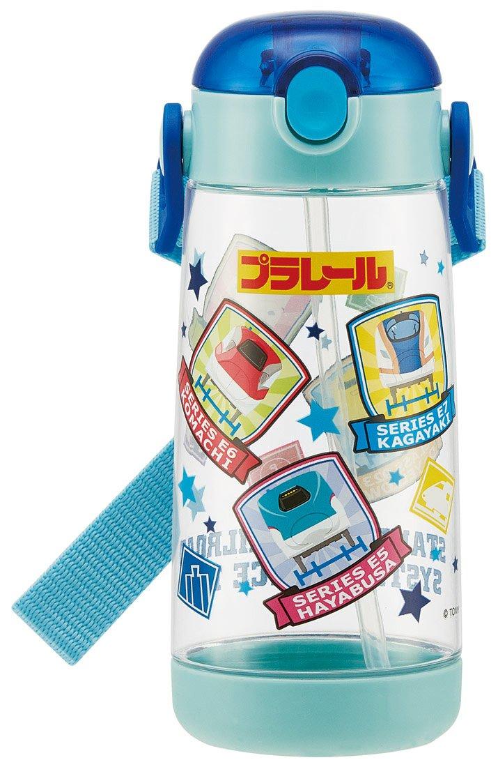 

Skater Water Clear Bottle with Plarail PDSH5 Children s Bottle, Straw, Design, 480ml, солом яний