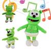 Singing Music Gummy Bear Plush Toy Cartoon Doll Children Sleep Gift Birthday
