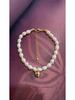 Women's Fairy Pearl Heart Pendant Necklace - Cool Choker Style with Smiley Face and Acacia Bean Clavicle Chain