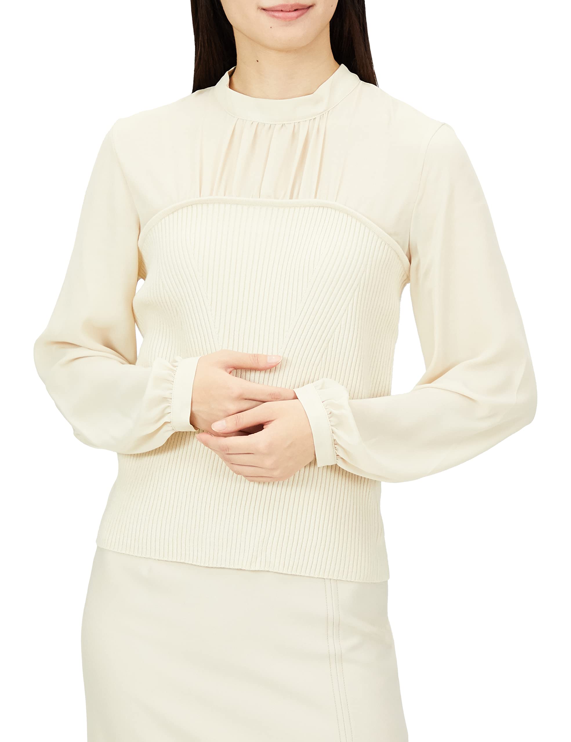 

Свитер женский Natural Beauty Basic экрю, бюстье, размер M