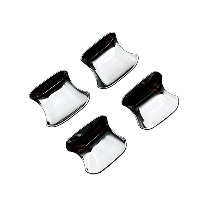 Authentic 4PCS Car Door Handle Bowl Cover Trim Sticker Protector Replacement Parts For Subaru Crosstrek Impreza 2024 Exterior Ac