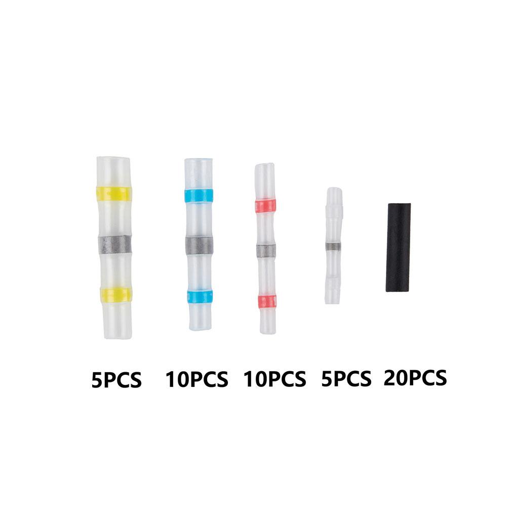 For Automotive Wiring Butt Wire Connectors Solder Seal Sleeve For DIY Electrical Projects Polyolefin Heat-shrinkable