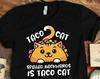 Taco Kat Rückwärts Geschrieben T-Shirt, Taco T-Shirts, Cinco de Mayo T-Shirts, Taco Kat T-Shirts, Taco Kunst, Essenswitze