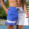 Sommer Männer Sport Shorts Atmungsaktiv Schnell Trocknend Fünf-punkt Kurze Hosen Plus Größe Gemischte Farbe Patchwork Reise Strand Shorts Störsender
