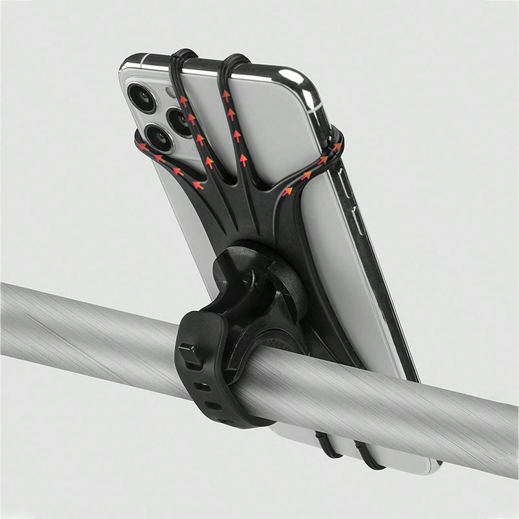 1pc 360 Degree Rotating Silicone Bike & Electric Scooter Phone Holder For Rider Navigation