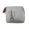 Hot Zipper Retro Coin Purse Paris Styles Vintage Print Storage Women Small Pouch Cloth Card Holder Wallet Women Ladies Gifts