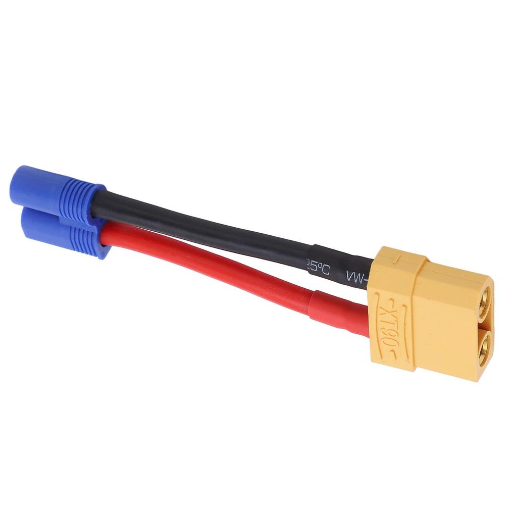 XT90 Female To EC3 Male Connector 12AWG Professional XT90 Connector Reusable Strong Compatibility EC3 Connecting Line