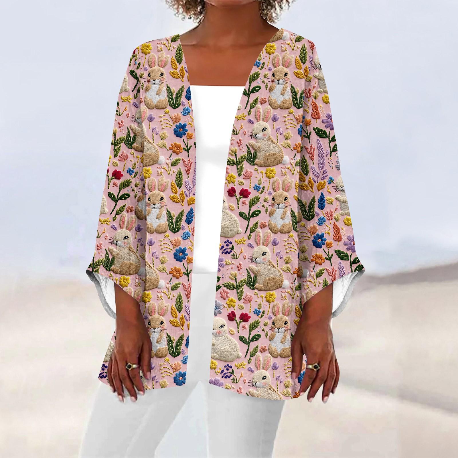 

Женская повседневная и модная легкая куртка средней длины с принтом, кардиган, кардиган S