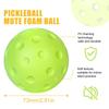 Silent Pickleball Balls 3X Silent Pickleballs for Practice 74mm Quite Warm Up Pickleball Drills Soft Hollow Pickle Ball for Home