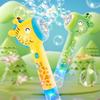 Electric Giraffe Bubble Maker Wand with Light 10 Holes Cartoon Animal