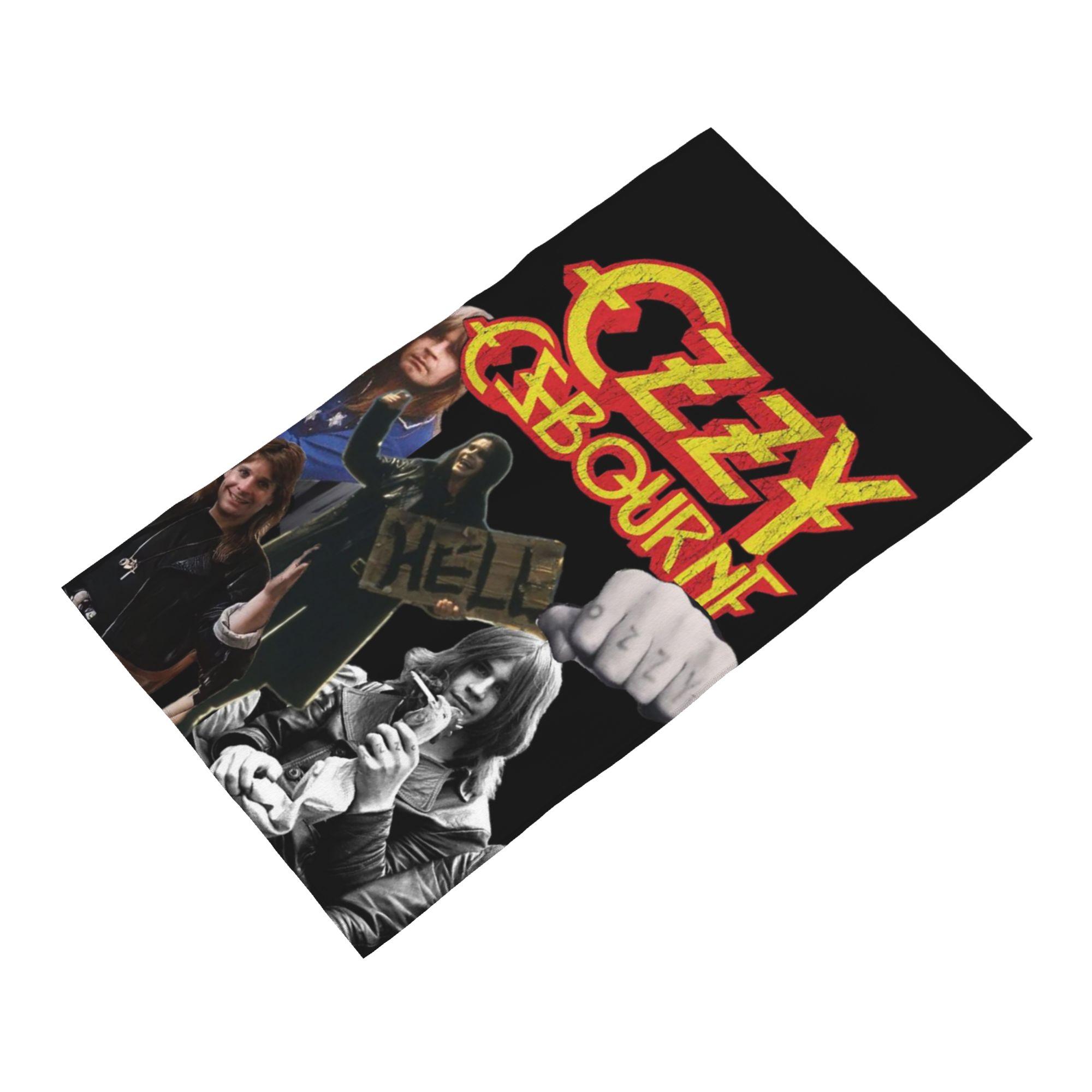 Creative Man White Ozzy Osbourne Soft Face Towel Quick Dry Pool Bath Cotton Towels Absorbent