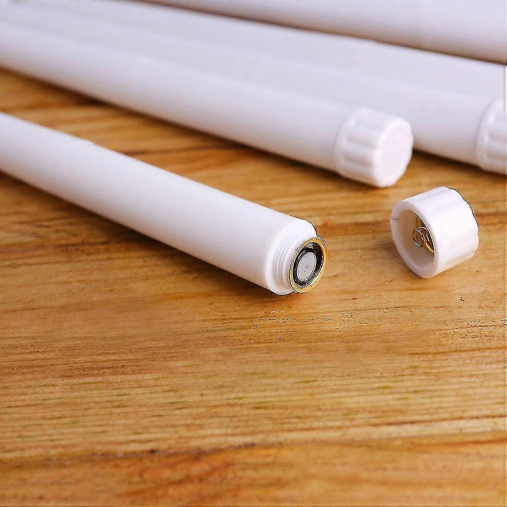Set Of 10 Battery Operated Led Taper Candles With Remote, Ivory Dining Candles Smooth Wax Finish, Warm White Led-Good