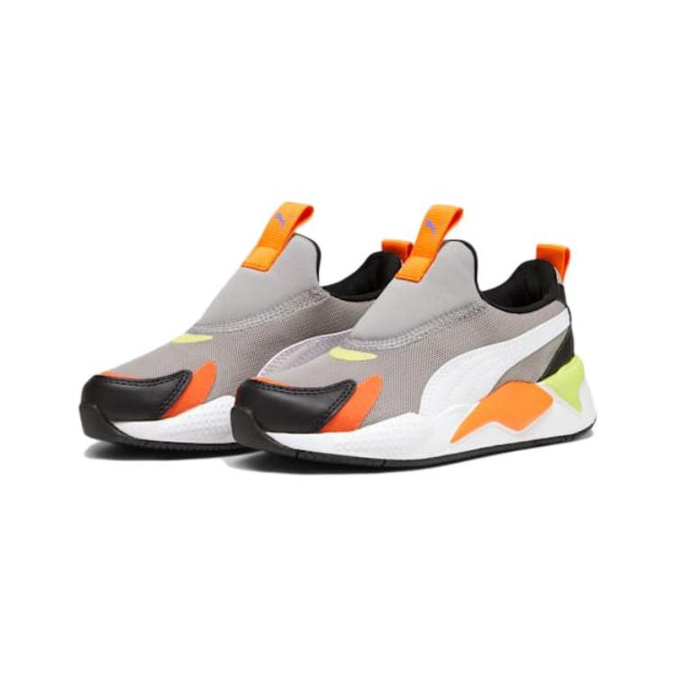 Puma RS-X3 Slip-On Little Kid 'Concrete Grey Rickie Orange' 309676-11