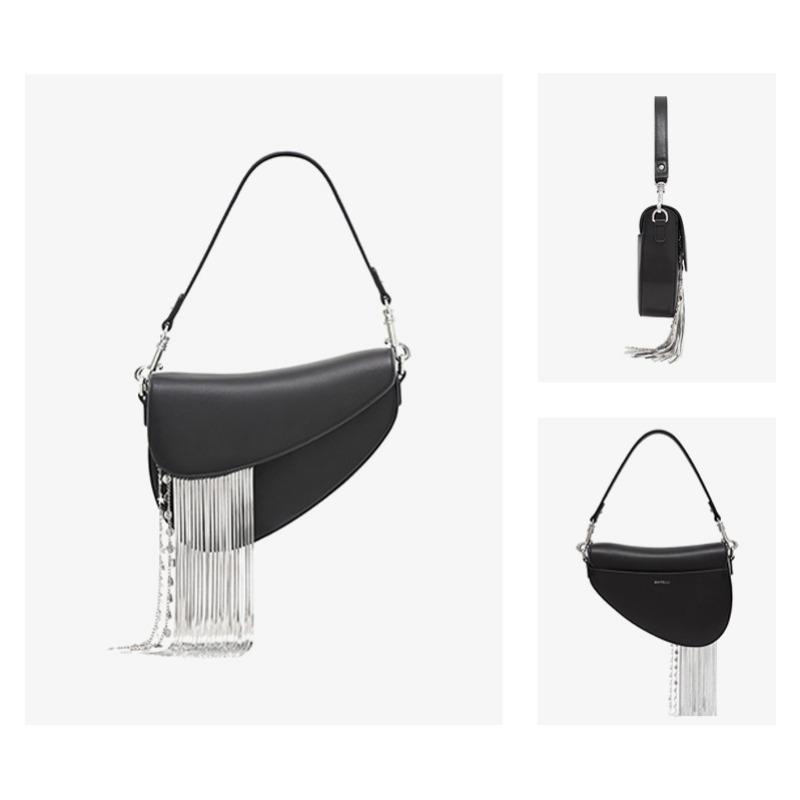 

Элегантная сумка-подмышка с кисточкой, YBO, легкая роскошь, сумка-пистолет, премиальная нишевая сумка-седло, OEM Length 22X16X5cm