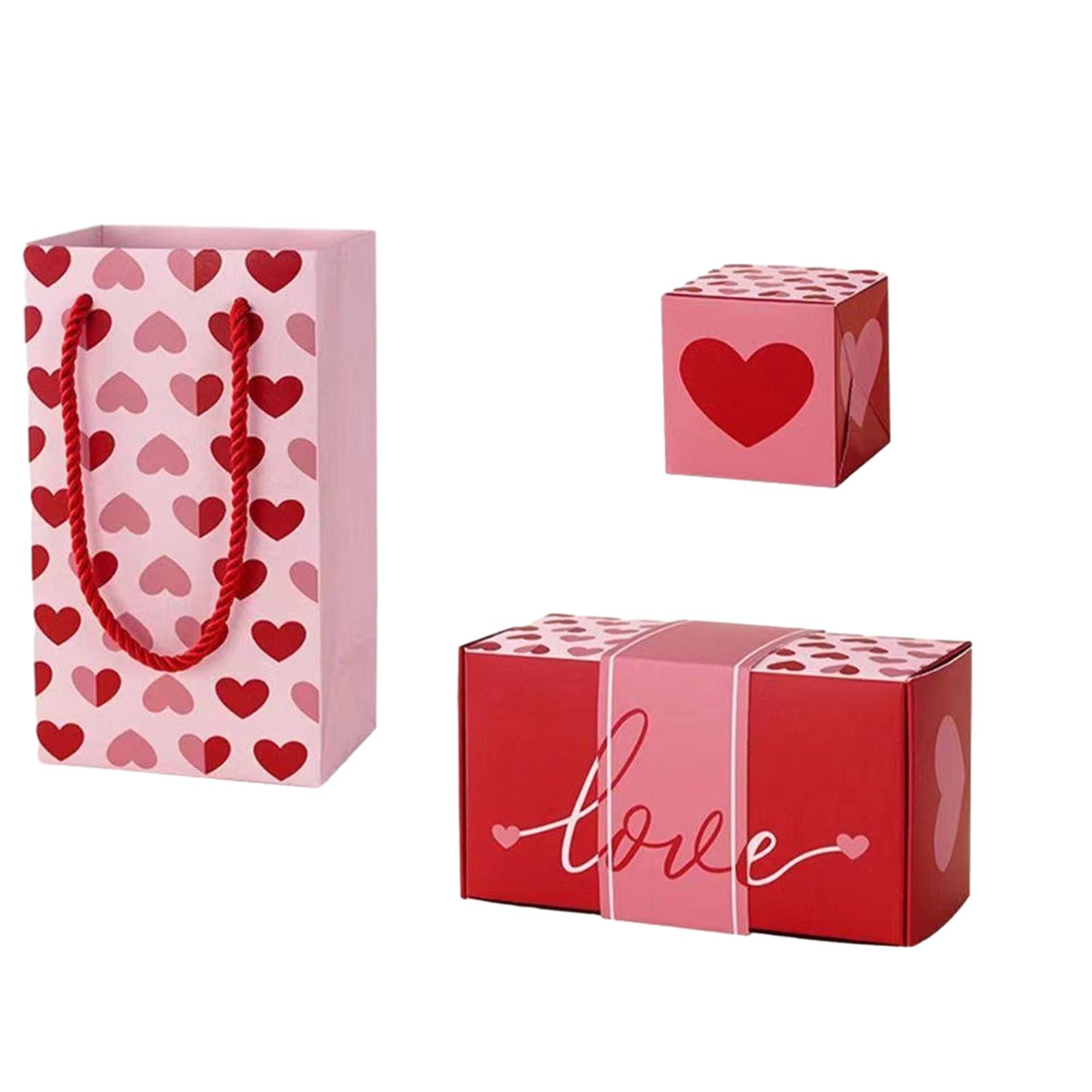 

Креативность отскакивает Красная коробка-упаковка Инновационный узор «Любовное сердце» отскакивает Красные конверты для гостиной As Shown