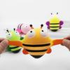 Soft Squishy Bee Stress Relief Toy Slow Rising Cute Animal Fidget Toy Anxiety Relief Gift for Kids Adults Party Favor Classroom