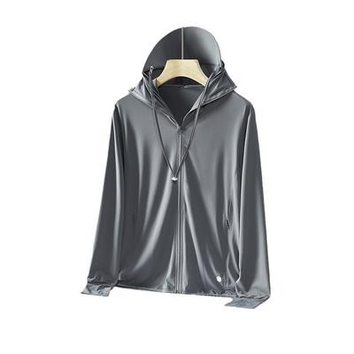 Summer Sun Protection Clothing for Women, Hooded Sun Protection Jacket, Upf50+UV Resistant Thin Ice Silk Sun Protection Clothing for Men