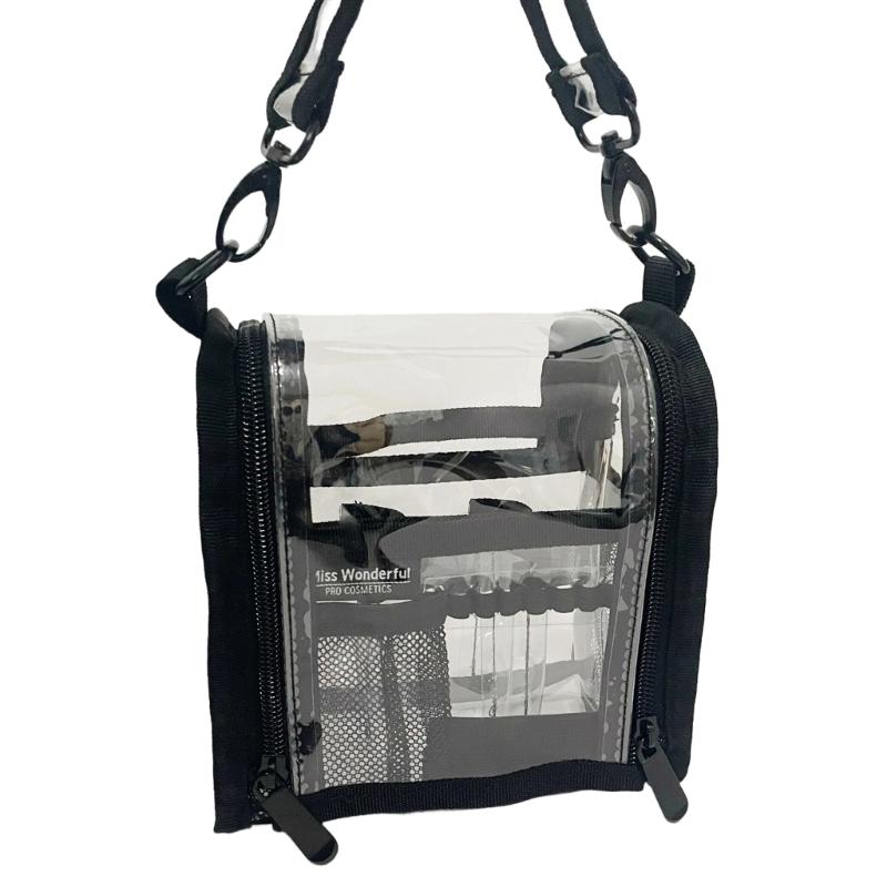 Viewable PVC Cosmetic Bag For Lip Products And Glosses Featuring Multiple Sections Simple To Transport